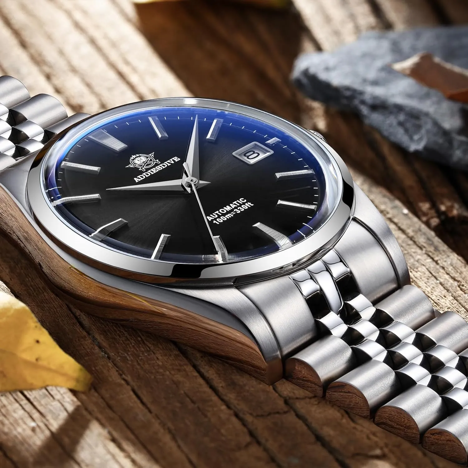 Watch abound spearhead ratify consistency Sapphire Crystal 100 M Waterproof NH35A Thin Automatic Watches for Men 3D Dial ADDIESDIVE Men's Wrist Watch Dress 