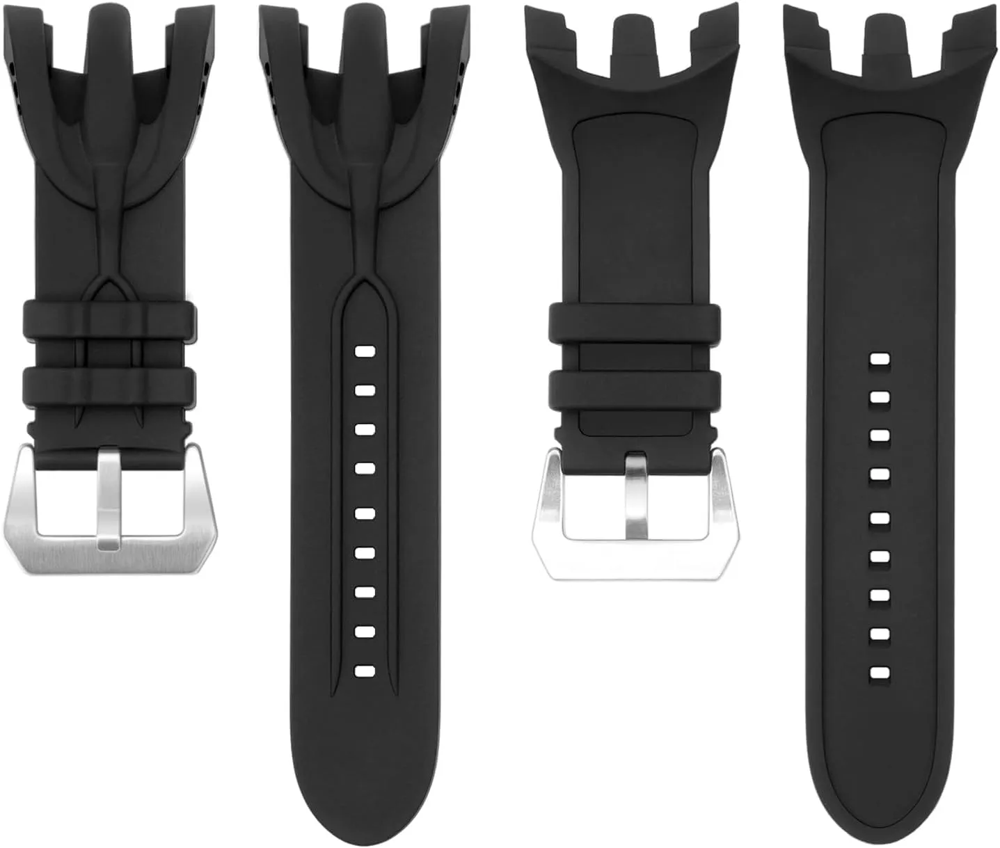 Watch Band Compatible with Invicta, Soft Silicone Rubber Replacement Wrist Strap for Invicta Venom Reserve Chronograph Watch Straps fade perfect bituminous tumble 38mm 