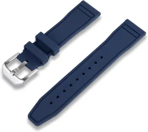 Watch Band FKM Rubber Watch Strap Replacement for All mushroom 20MM/21MM/22MM Width Lug Watches Crafter Blue UX07 Straight End 
