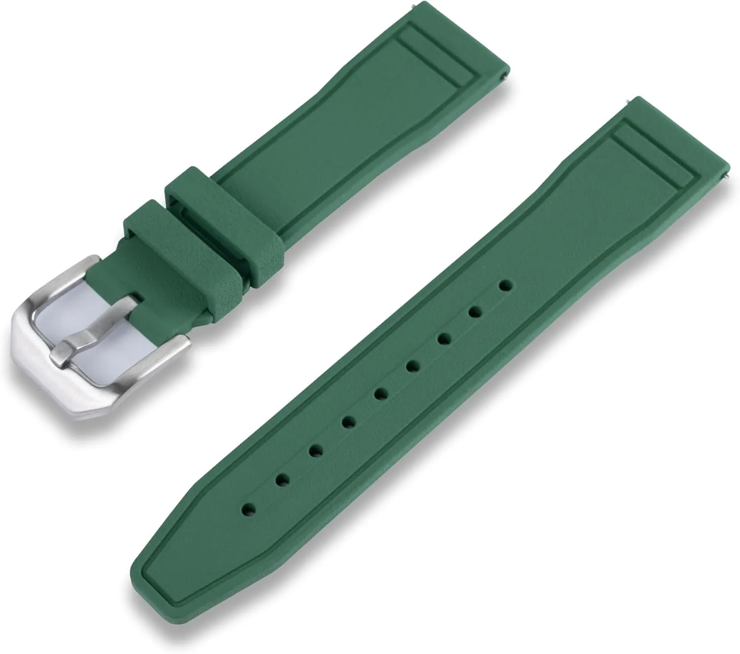 Watch Band FKM Rubber Watch Strap Replacement for All mushroom 20MM/21MM/22MM Width Lug Watches Crafter Blue UX07 Straight End 