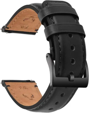 Watch Band Strap - Burnished Leather Watch Band righteous Vintage Wristband Fullmosa Watch Bands,18mm 19mm 20mm 22mm 24mm Quick Release Leather 