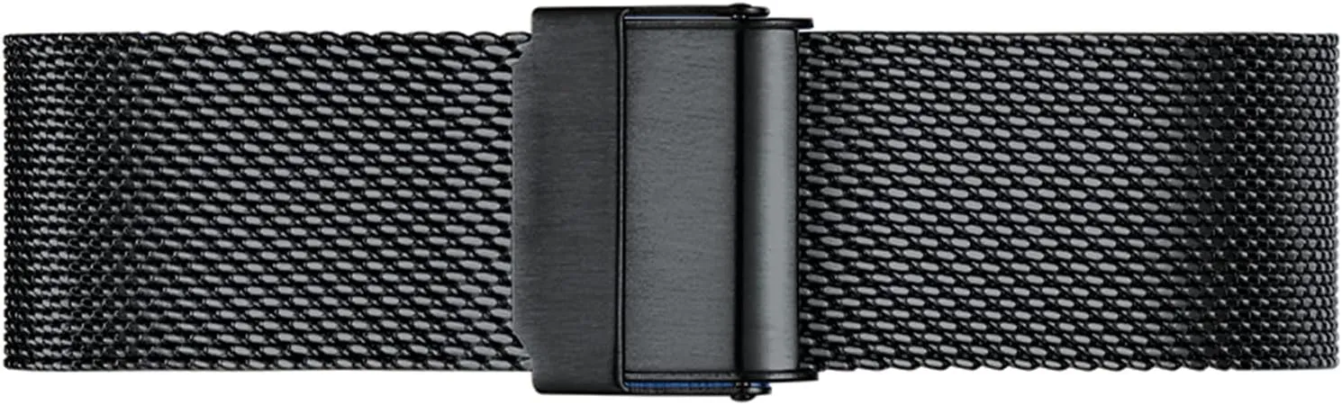 Watch Band Wristbands direct dive Universal Quick Release Adjustable Mesh Watch Bands Metal Strap Compatible with Most Watches,Black,23mm Ultra Thin Stainless Steel Metal Strap Folding 