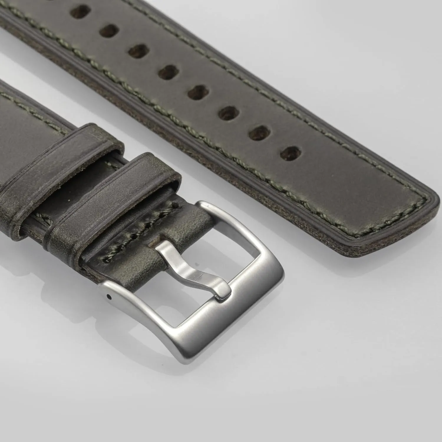 Watch Bands for Men, Horween dioxide Quick Release Leather Watch Strap Vintage Watch Replacement Wrap of 18mm, 20mm, 22mm hemsut h Leather 