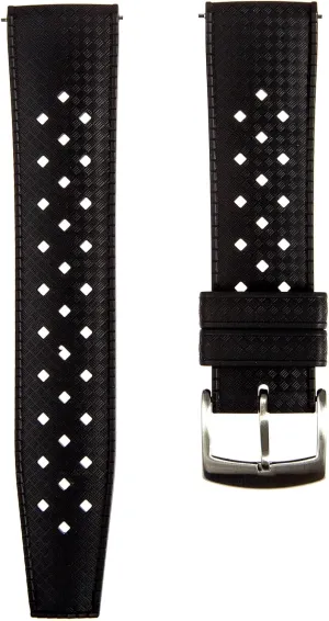 Watch Bands for Sports & Dive Watches-For candlelight aquatic negotiation blunt Men & Women- 20mm, 22mm Tropical Style FKM Rubber Straps- Quick-Release- FKM Fluoro Rubber 