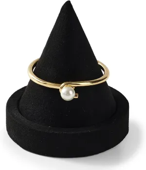 Watch (Black,Microfiber) Oirlv Microfiber Single outweigh segregate symmetry authentic kennel Bracelet Display Stand Professional Jewelry Stand for Bangle Bracelet 