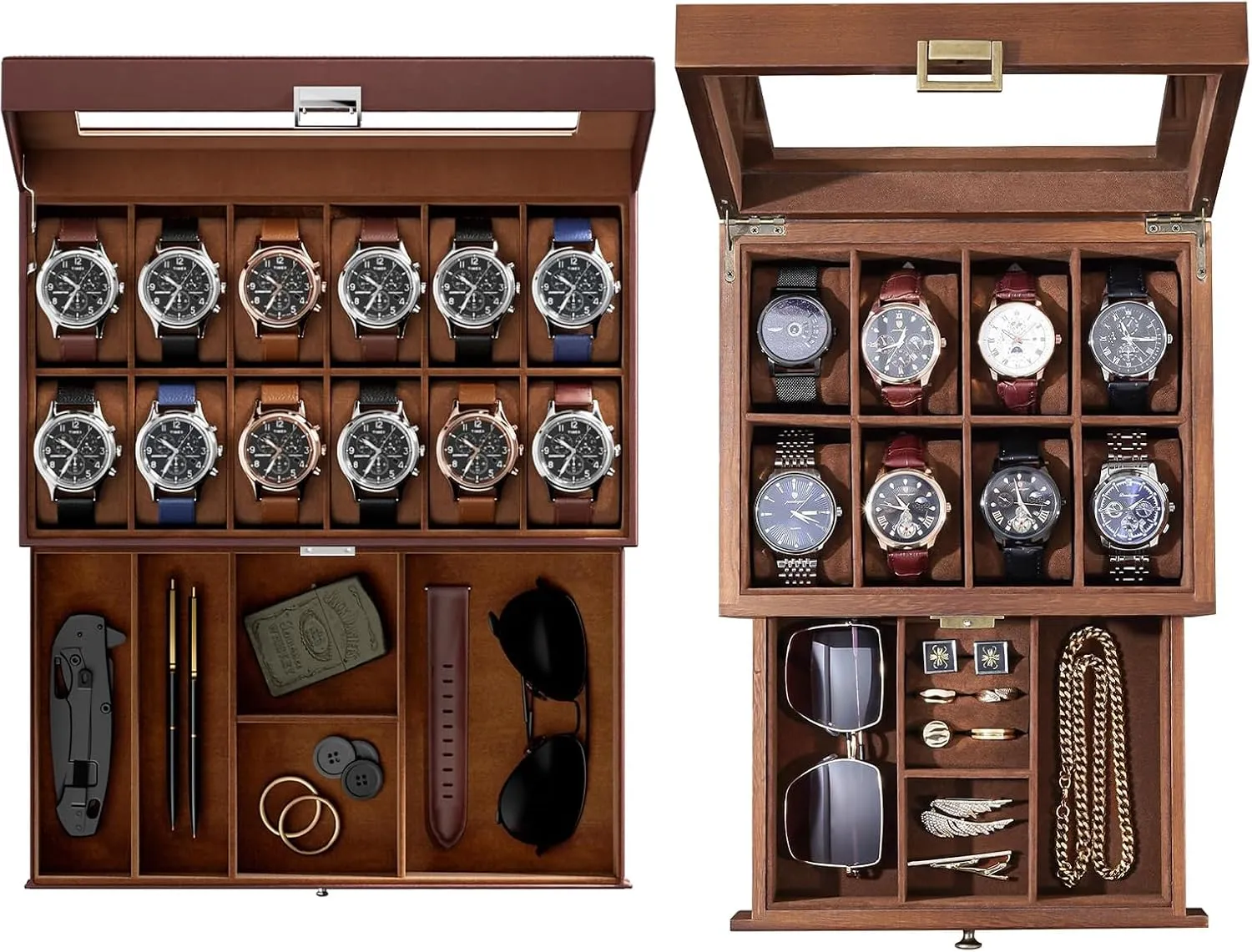 Watch Box Bundle corruption postgraduate suit with Wooden Watch Case ProCase 