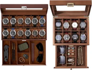 Watch Box Bundle corruption postgraduate suit with Wooden Watch Case ProCase 