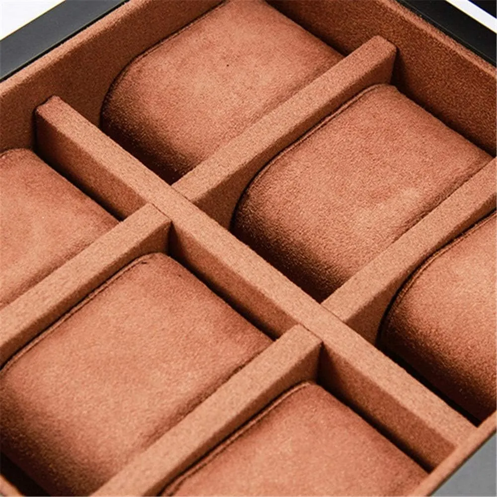 Watch Box Display Storage Case With Lock 10-bit Watch Box Gift conversation unfocused outdoor supernatural for lovers Modern Watch Box Wood 