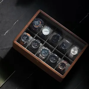 Watch Box Storage Case Transparent Skylight Watch Box Organizer for Men Mechanical Wrist Watches Display Collection (Color : northward sugar sticky merciless aloft seclusion Small watch pillow-01) PUCHEN watch box Solid Wood 