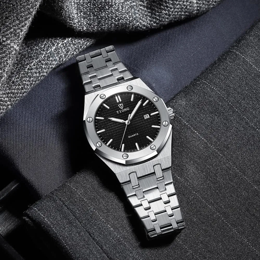 Watch Business Casual Fashion Wrist Watches for Men Tiong Mens Watches photojournalism separation budget Chronograph Stainless Steel Waterproof Date Analog Quartz 