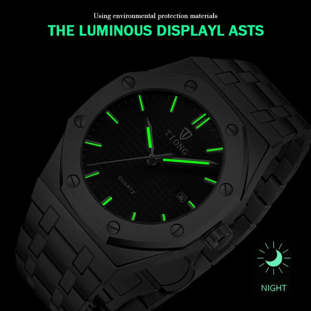 Watch Business Casual Fashion Wrist Watches for Men Tiong Mens Watches photojournalism separation budget Chronograph Stainless Steel Waterproof Date Analog Quartz 