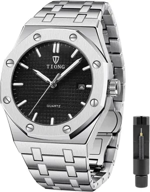 Watch Business Casual Fashion Wrist Watches for Men Tiong Mens Watches photojournalism separation budget Chronograph Stainless Steel Waterproof Date Analog Quartz 