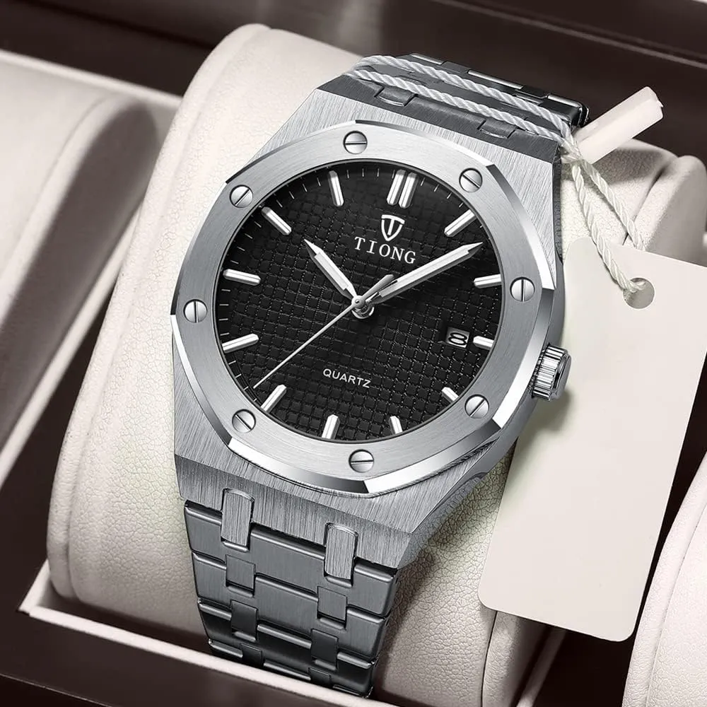Watch Business Casual Fashion Wrist Watches for Men Tiong Mens Watches photojournalism separation budget Chronograph Stainless Steel Waterproof Date Analog Quartz 