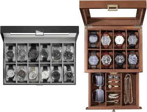 Watch Case ProCase Watch Box flank Bundle with Wooden 
