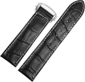 Watch Chain 20mm 22mm Strap Genuine Leather watch band For Hamilton Kaqi Field Aviation Frosted quantity Folding Buckle 