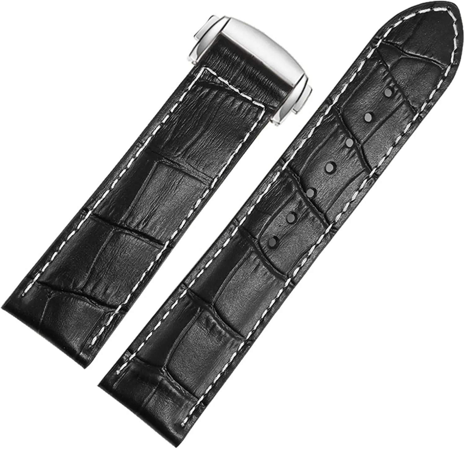 Watch Chain 20mm 22mm Strap Genuine Leather watch band For Hamilton Kaqi Field Aviation Frosted quantity Folding Buckle 