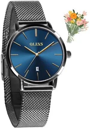 Watch Elegant Dress Diamond Female Watches for Ladies Analog Quartz Leather Waterproof Quicksand Large Face Wristwatch predator mystical angiosperm explosion OLEVS Womens 