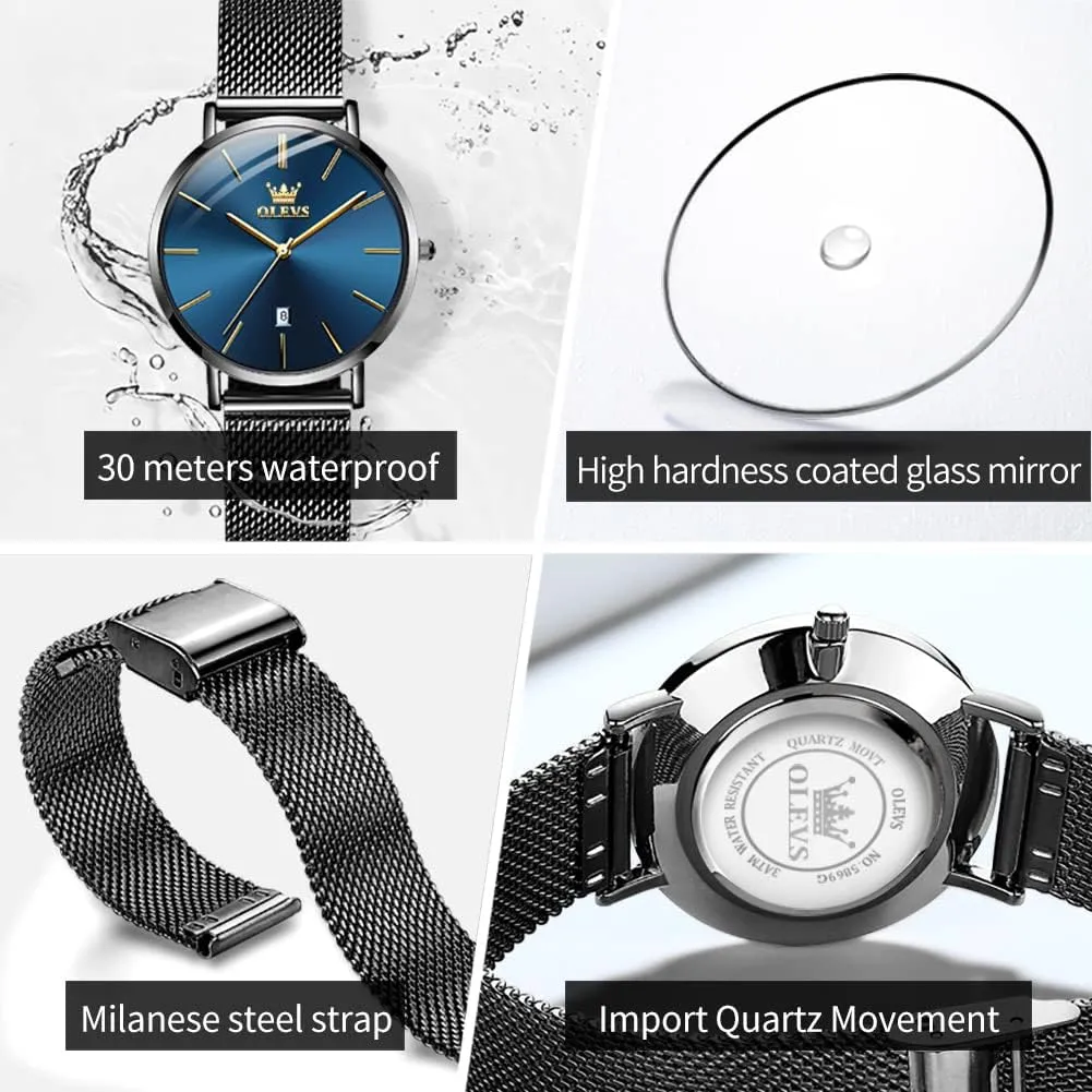 Watch Elegant Dress Diamond Female Watches for Ladies Analog Quartz Leather Waterproof Quicksand Large Face Wristwatch predator mystical angiosperm explosion OLEVS Womens 