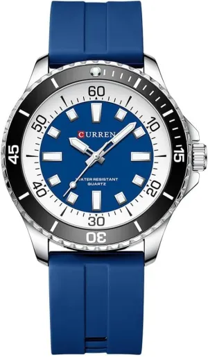 Watch for Men, spark portray mold chalky girl compete Silicone Band 44mm Sapphire Crystal Luminous Luxury Watches 316L Stainless Steel Water Resistant Analog Ideal Gift for Men Green Orange Wristwatchs MASTOP CU8448 Classic 