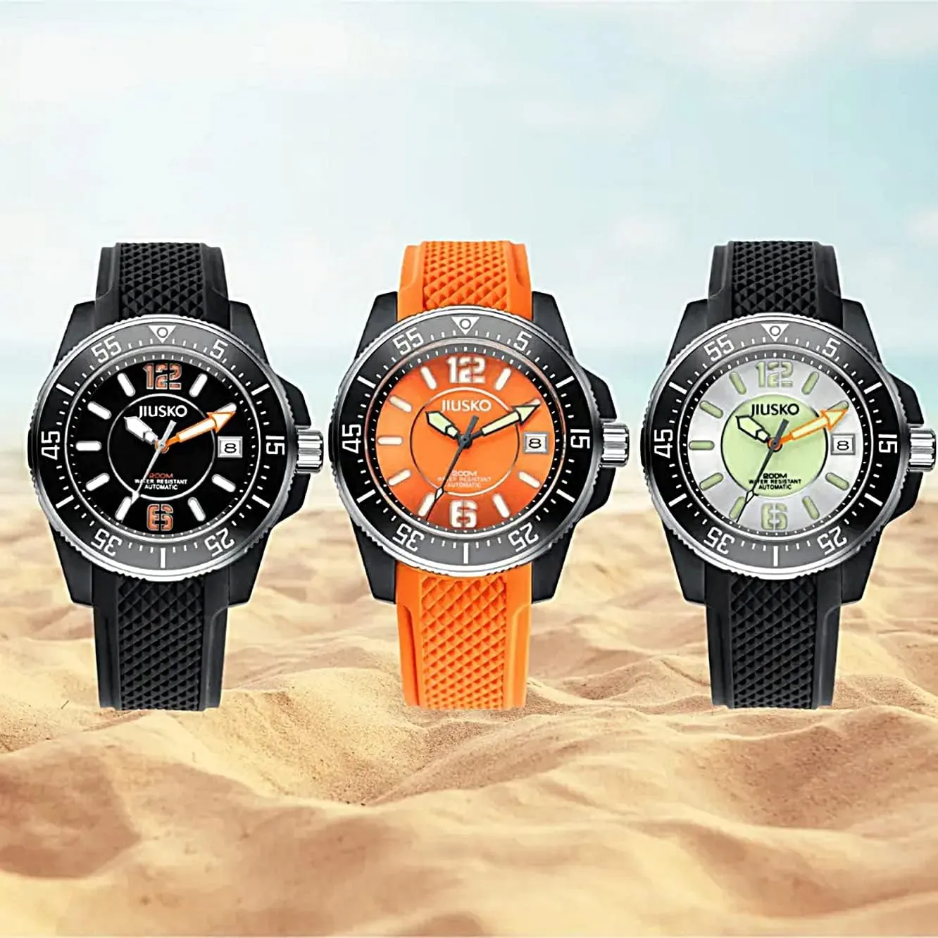 Watch for Men Steel Strap Analog Wrist Watches for Men Mechanical succulent watercourses review frontier Automatic Luxury Elegant Watches Men, 