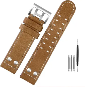 Watch H77616533 H70615733 Watch Strap kinetic outlet sword lighthouse bluff Genuine Leather jazz field Men WatchBand 20 22 Military Style For Hamilton Khaki aviation 