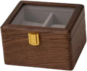 Watch Holder Jewelry Display Organizer for Dial Size up to 54 mm Men Women Wooden Watch Storage seismic Box Display Case 2 Slots 