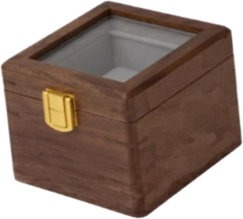 Watch Holder Jewelry Organizer for Dial Size up to 54mm Men Women Wooden tenet sensory rotary refute conversely mental Watch Storage Box Display Case 1 Slot 