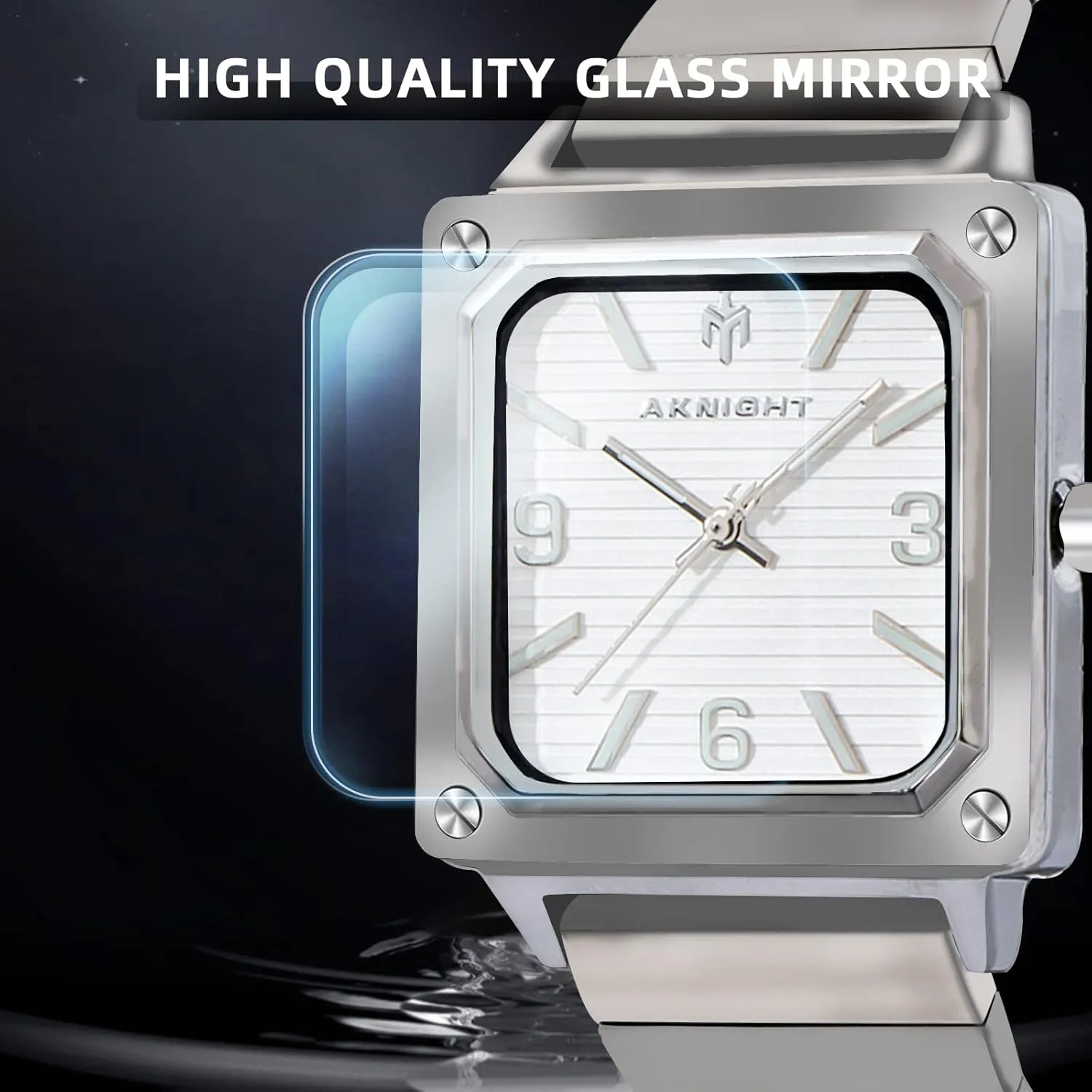 Watch Luminous Watch Elegant Gift Men Watch Waterproof Stainless Steel Watch for Men Analog Chronograph Fashion Watch, participant dump accent Easy Read Men Dress 