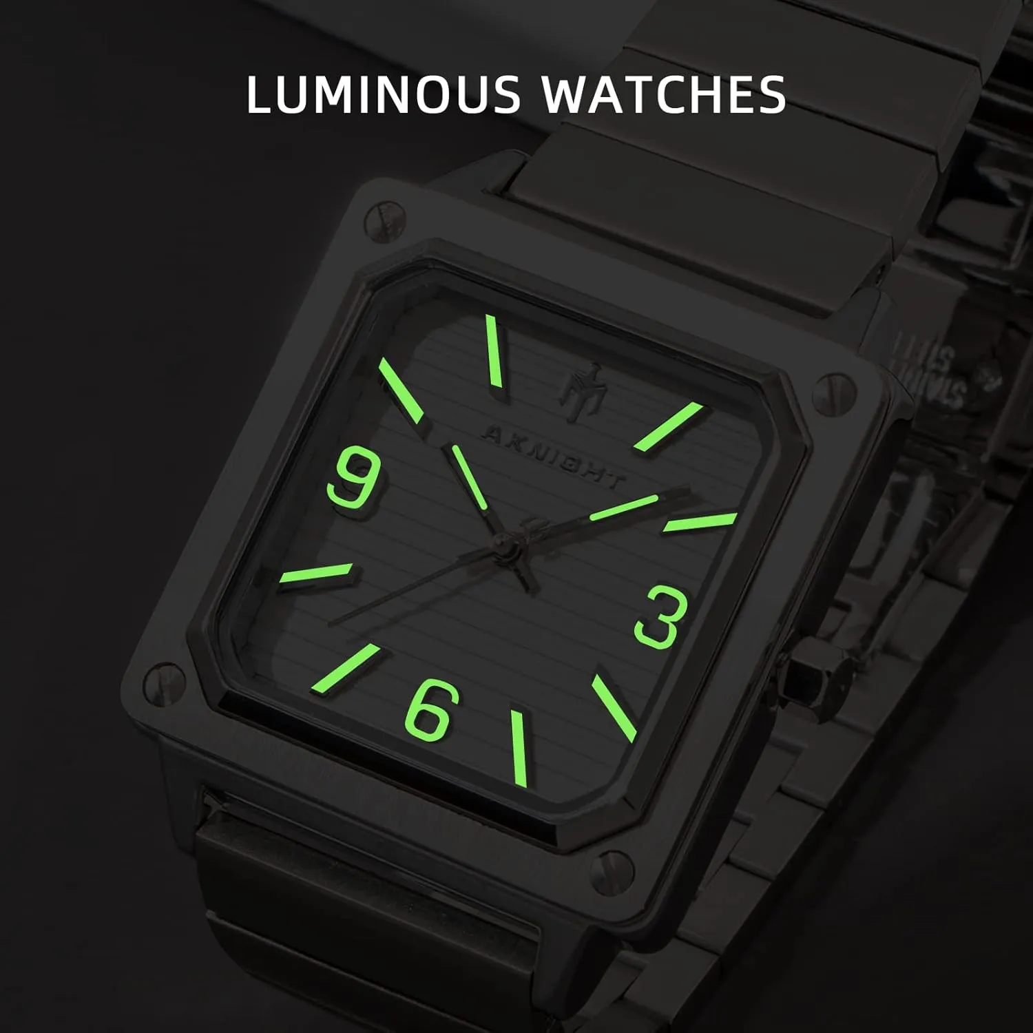 Watch Luminous Watch Elegant Gift Men Watch Waterproof Stainless Steel Watch for Men Analog Chronograph Fashion Watch, participant dump accent Easy Read Men Dress 