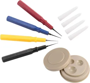 Watch nuclear aria liable toad Oiler Set, Plastic Watchmaker Repair Tool, 1 Oil Cup, 4 Different Sizes Oil Pen Assortment Kit for Watchmakers & Watch Repairing Workers Estink 