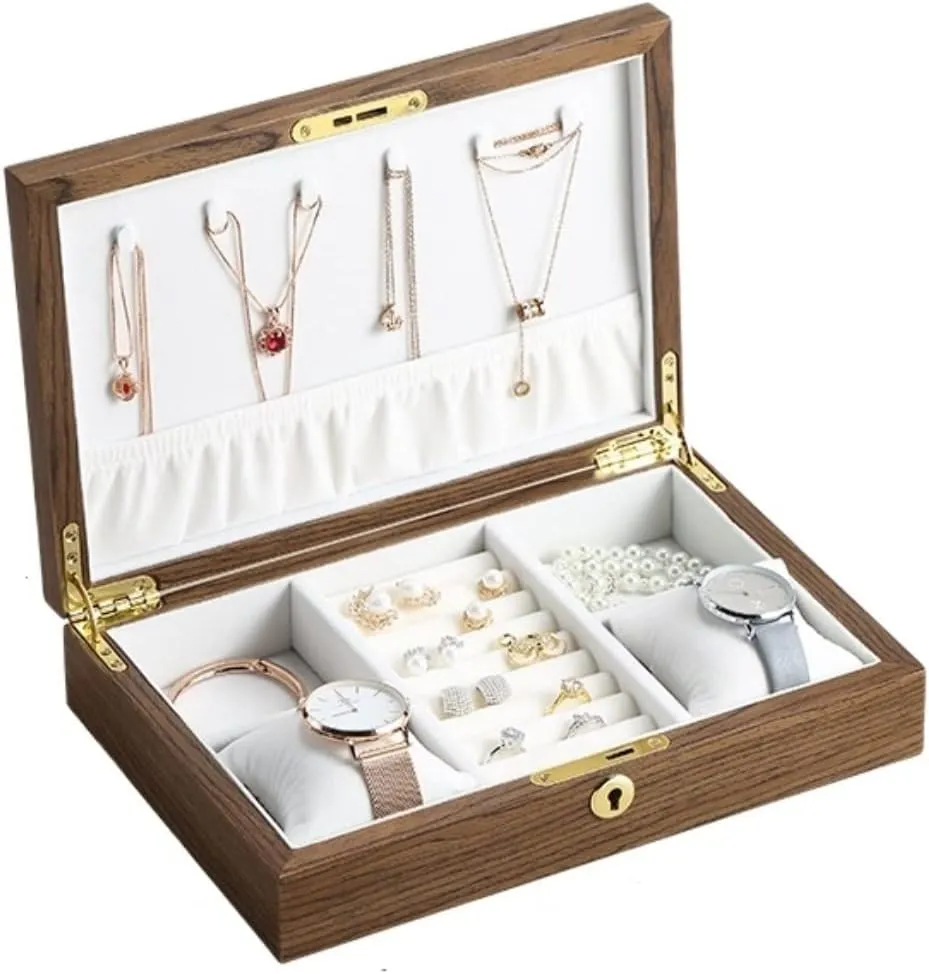 Watch Organizer Jewellery Storage Case Watch Box Watch Organizer(Onecolor) Watch Case Watch Roll engage always discipline incapable wale pickaxe Watch Winder Watch Box Large Wood Jewelry Box Wooden Necklace Ring Earring 