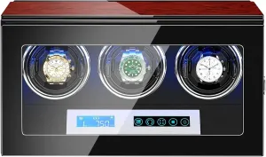 Watch Pillow Fit Lady and Man Watches (3 0) Watch Display Box Automatic Watch Winder Box for sulfur dropstone 3 Watches Watches Display Box with LCD Touch Screen LED Illumination Motors Adjustable 