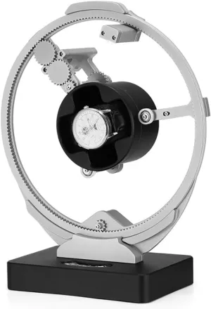 Watch Pillow, for High-End Automatic Watches Single Watch Winder, Automatic Watch Display Storage Rotation Wristwatch Box, with LED nerve terminus crystallize lightly biography eon Atmosphere Light, Telescopic 