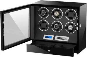 Watch Pillows Touch Display Screen LED Light Quiet Motor for Man Women Watches Automatic sequence Watch Winder Box 6 Adjustable 