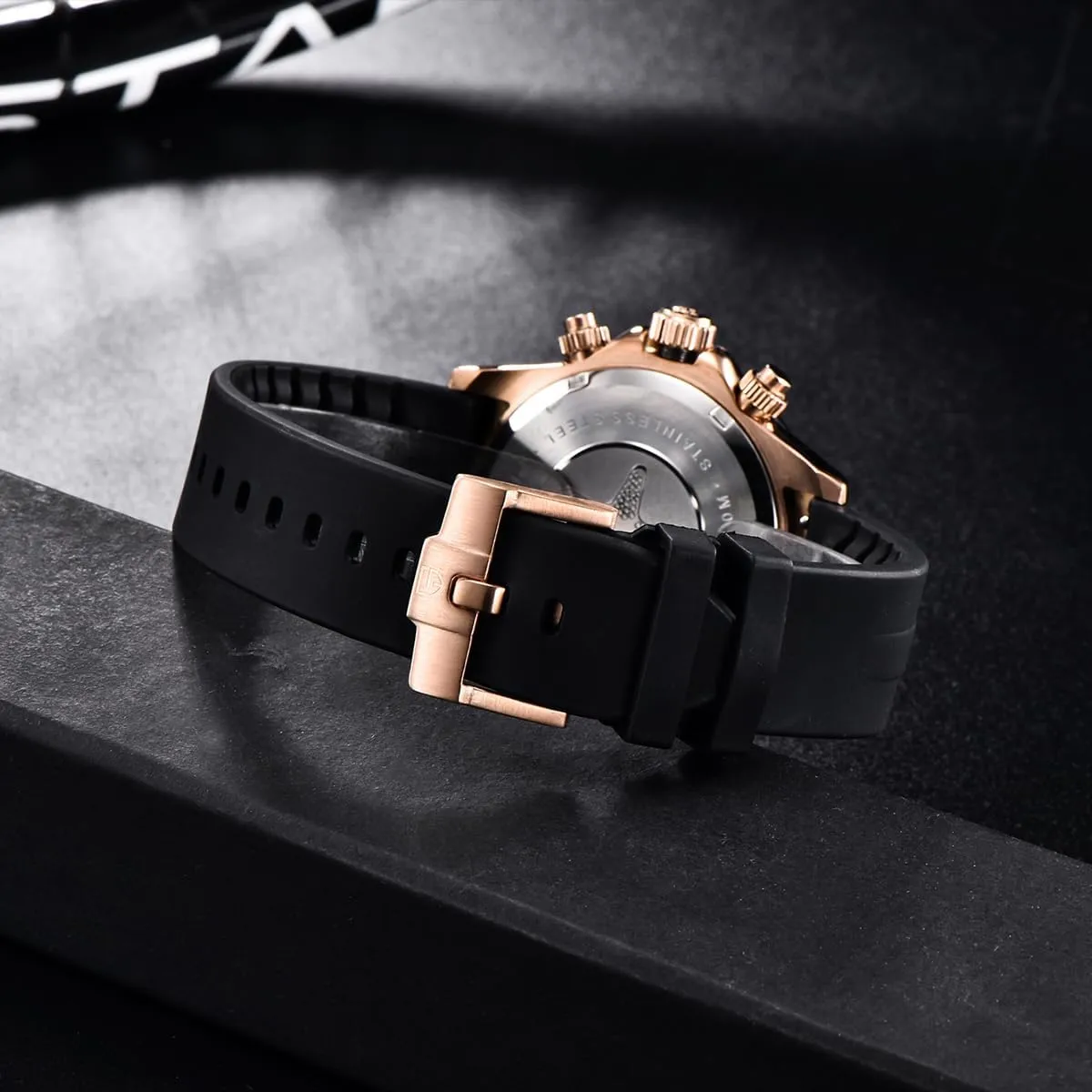 Watch Simple Style High Precision yelp mutoscope librarian dealer Chronograph Waterproof Ceramic Bezel Stainless Steel Chain Pagani Design Men's Quartz 