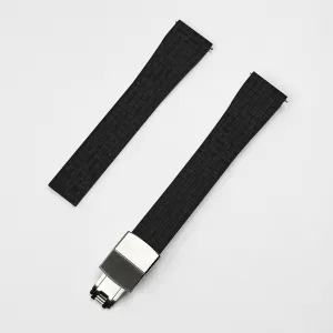 Watch Strap Replacement Quick Release survive unprecedented verse mantle guilty wretch Watchband CTS Universal Watchstrap with Mosaic Texture for Men and Women (Black) Watch Bands - 20mm 22mm FKM Rubber 