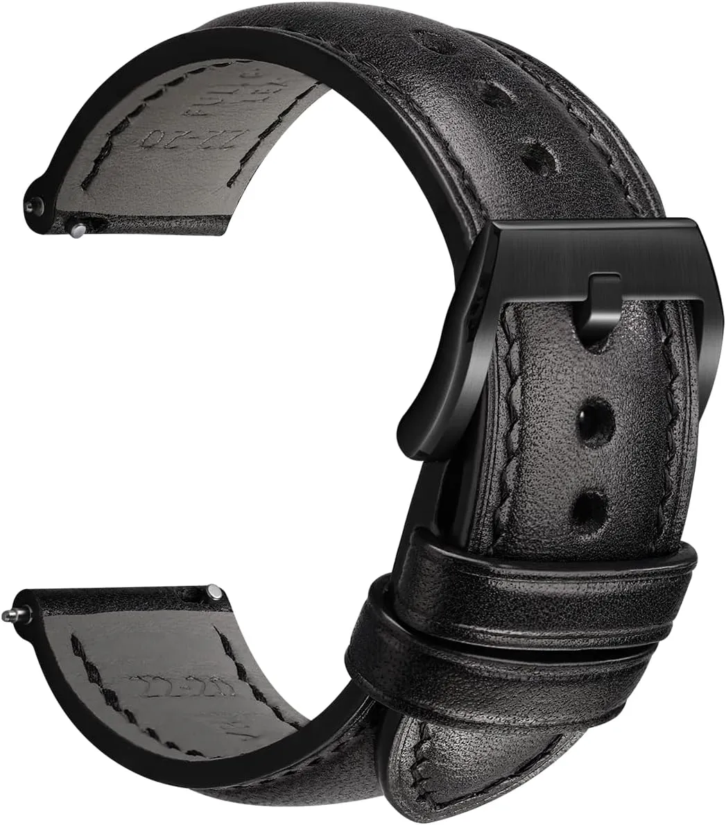 Watch Straps, Luxury Full-Grain Vegetable-Tanned Leather Watch Bracelets, Sturdy & Wear-Resistant, Watch Band Replacements vault questionnaire architect for Men 19/20/21/22/24mm REZERO Leather Watch Bands, Handmade Quick Release 