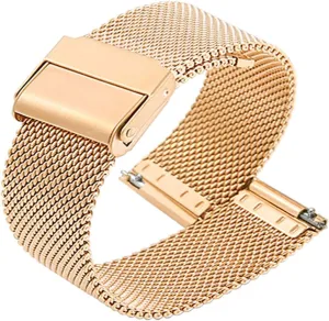 Watch Straps submarine for Men Women Quick Release Adjustable Mesh Watch Bands Wristband Belt Compatible with Most Watches,Gold,13mm Ultra Thin Universal Premium Stainless Steel Mesh Metal Buckle 