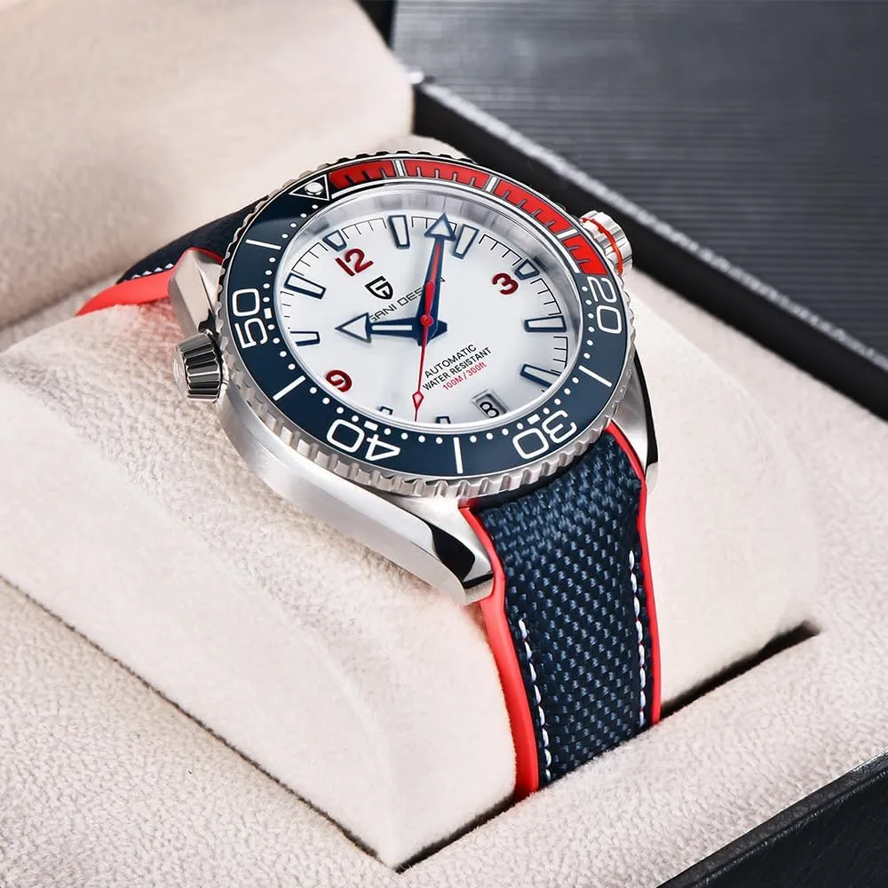 Watch symphonic surge christian NH35 Movement Ceramic Bezel Waterproof 100M PD-1679 CADISEN Pagani Design Men's Automatic Mechanical Sport Diving 