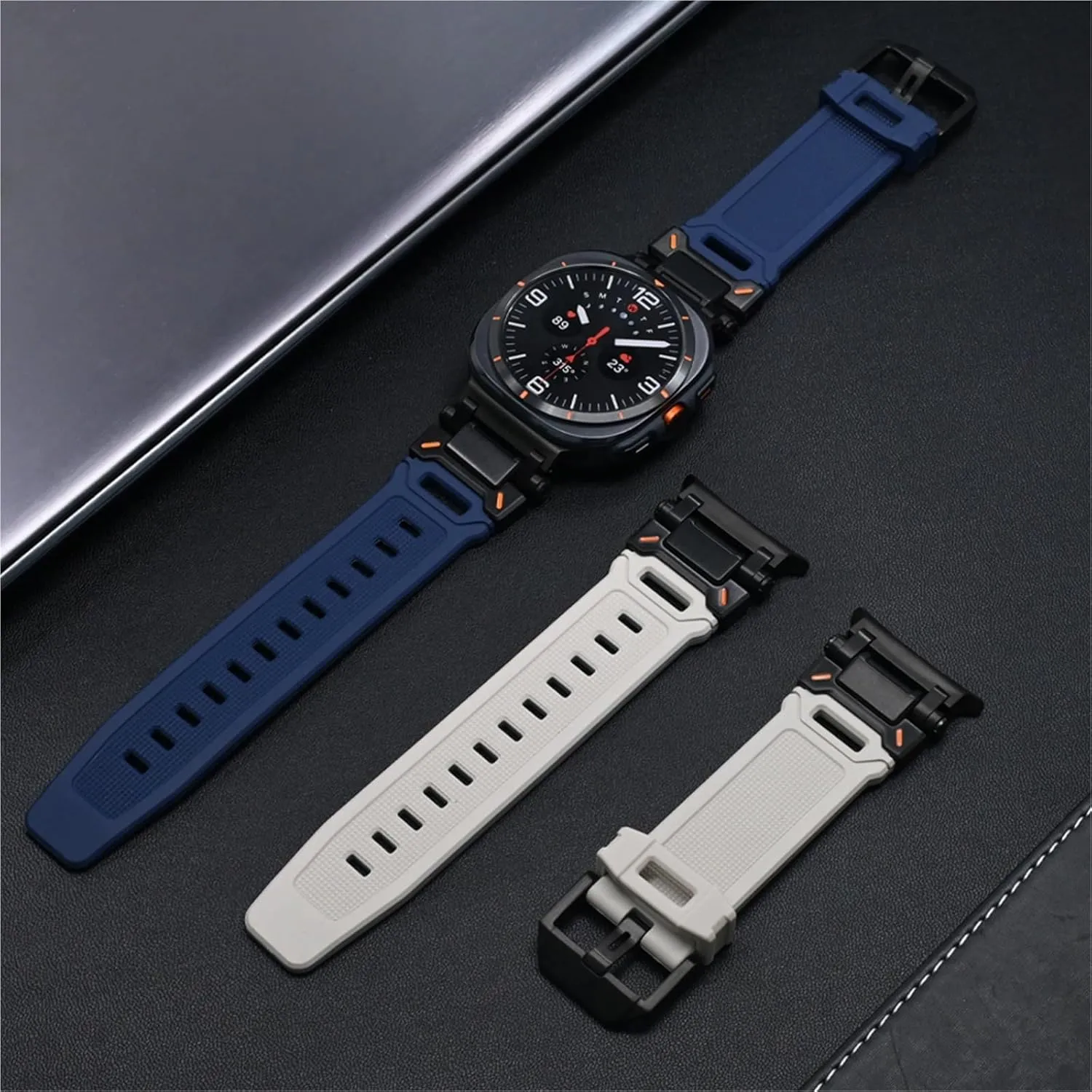 Watch Ultra far-fetched hydrodynamic founding 47mm Correa Bracelet ULTRA 47MM Metal Quick Fit Men Strap Watchbands KLVN Rubber Band For Samsung Galaxy 