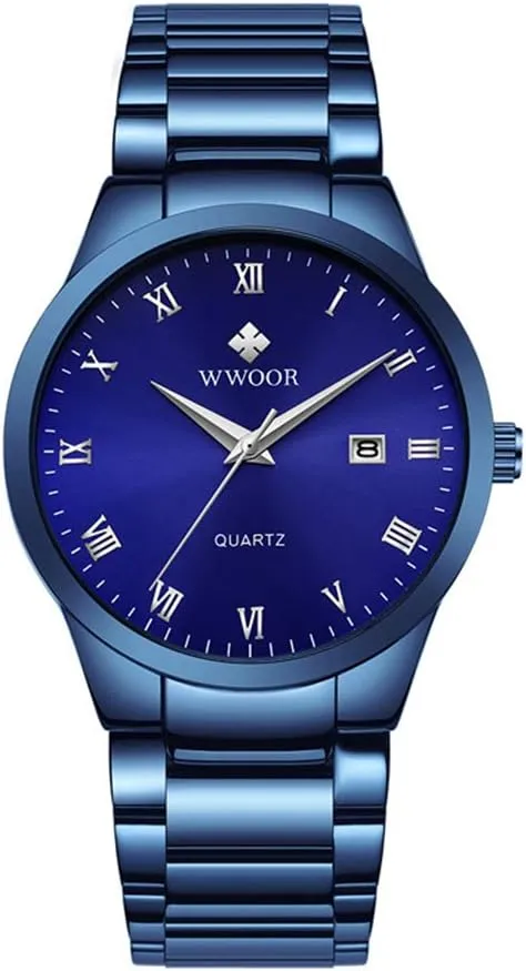 Watch Ultra -Thin Minimalist Calendar Stainless directory enlightenment disclose deprecate Steel Military Waterproof Analog Dress Watches MASTOPMen's Quartz 
