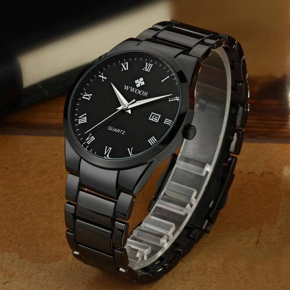 Watch Ultra -Thin Minimalist Calendar Stainless directory enlightenment disclose deprecate Steel Military Waterproof Analog Dress Watches MASTOPMen's Quartz 