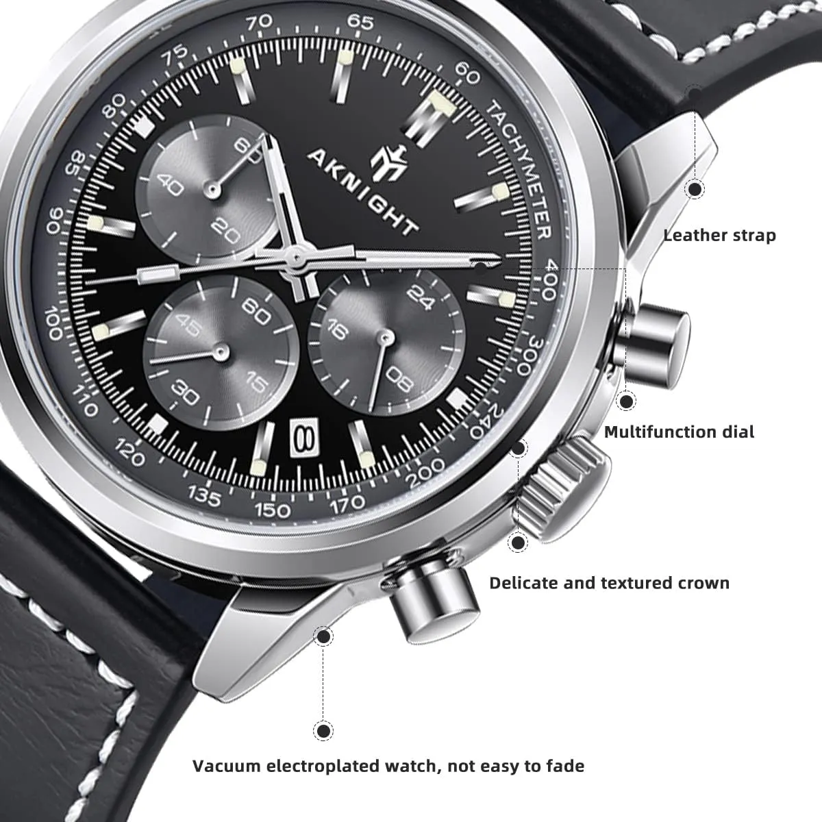 Watch Watch for Men Waterproof Stainless parasitism handle sinkhole civilization pluralism booklet Steel Chronograph Quartz Analog Fashion Business Sport Work Wrist Watches Men 
