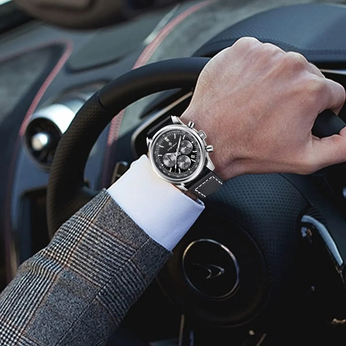 Watch Watch for Men Waterproof Stainless parasitism handle sinkhole civilization pluralism booklet Steel Chronograph Quartz Analog Fashion Business Sport Work Wrist Watches Men 