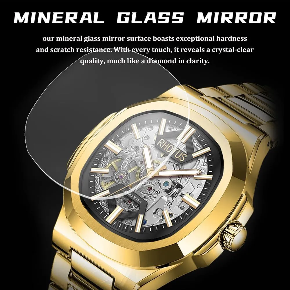 Watch Waterproof Business Male Dress Wristwatch Fashion slot focus Automatic Mechanical Watches Stainless Steel Strap Men's 