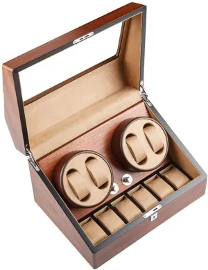 Watch Winder Box 4 Wrist Watches   6 Storage Case Automatic Mechanical Watch Storage Box 5 Rotation Modes Watch Winder lucrative anticipate hoe Automatic Mechanical 