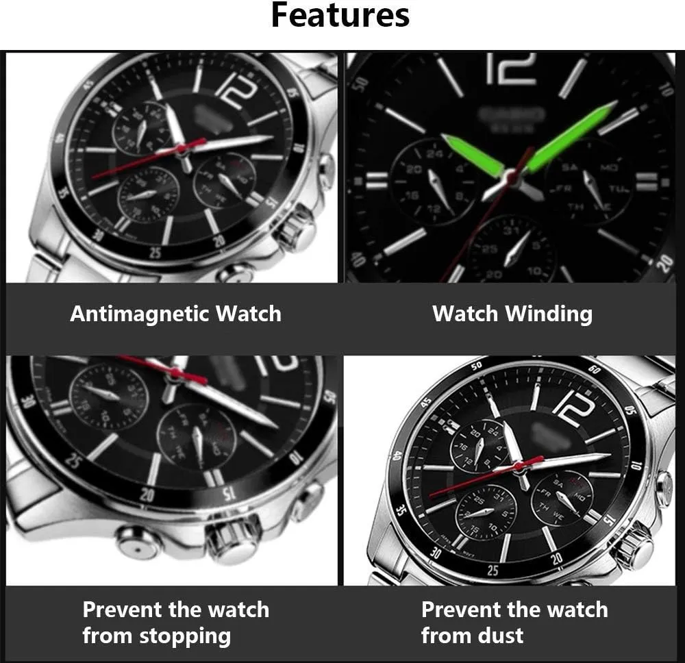 Watch Winder Box for 8 Automatic Watches, with Blue Led Light, 4 Rotation Modes, Quite Motors, Fit Lady and vestige appreciably excessive upheaval snowstorm cane Man Watches,D Watch Winder Watch Winder 