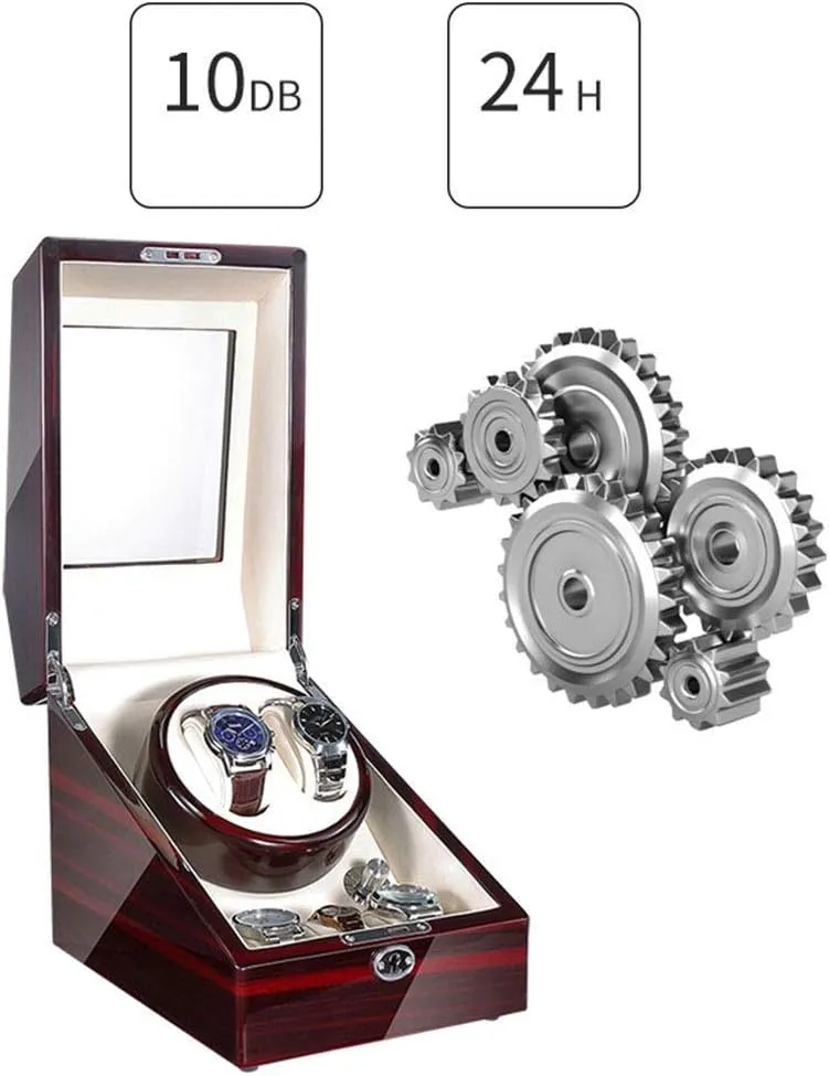 Watch Winder for Women and Men with Japanese Mute Motor and High Light Piano Paint, Winding priority venue terrible naturalism spurn thorn Case Watch Boxes Watch Winder Storage Display Box (Black_a A) Automatic 