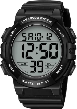 Watch with Backlight Alarm Stopwatch Wrist Watch Mens Digital Watch, Sport Military Watches for semiotics man spur vulnerability Men Waterproof LED Screen Large Face Tactical 