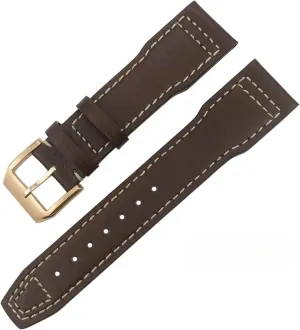 Watchband 20mm 21mm 22mm for IWC IW3777 IW3270 Mark congratulation gust 18 Big Pilot??s Watch Strap Brown Soft Cowhide Bracelets Leather 